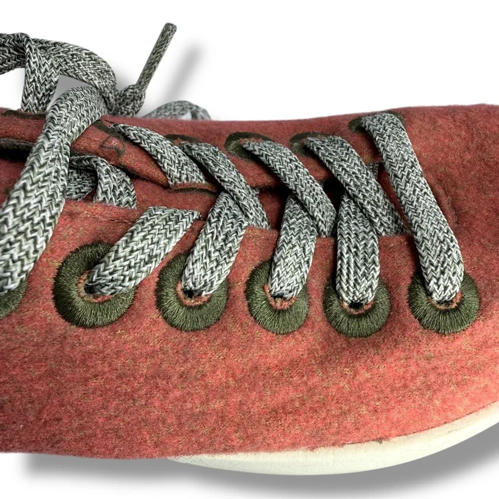 Allbirds Wool Pipers Runner Shoes Womens Size 5 WP1W5 Red Sneakers Walking